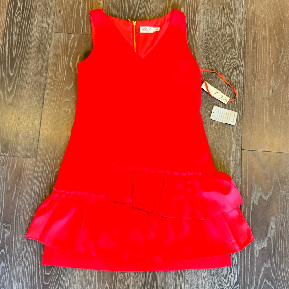 Eliza J Ruffle Hem Dress - Picture 4 of 12